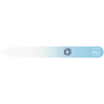 Glasfeile 9 cm / Köcher Blau