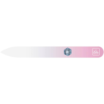 Glasfeile 9 cm / Köcher Rosa