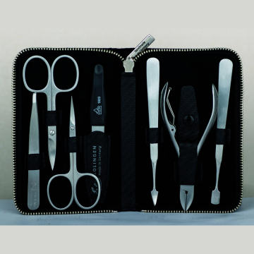 Reißverschluss-Etui Carbon, rostfrei