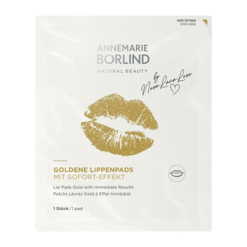 Goldene Lippenpads
