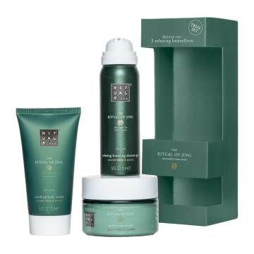 The Ritual of Jing Trial Set = Cream 70 ml + Shower 50 ml + Scrub 125 g