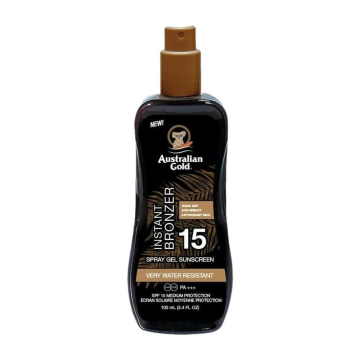 SPF 15 Spray Gel Sunscreen with Instant Bronzer