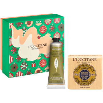 Verbene Mini-Geschenkset Xmas 23 = Verbene Handcreme 30 ml + Shea Verbene Seife 50 g