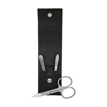 Inox Druckknopf-Etui Schwarz