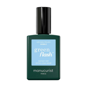 Green Flash Nail Color Bubble
