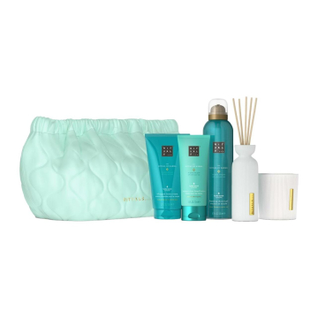 The Ritual of Karma Large Gift Set 2025=Scented Candle 140g ,Body Cream 150ml,Foaming Shower Gel, 200 ml,Hand Lotion 70 ml, Mini Fragrance Sticks 70ml