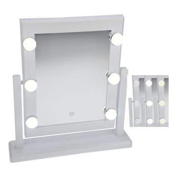 Stellspiegel, mit 6 LEDs