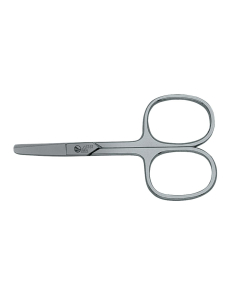 Nagelschere, aufgebogen, glatt, vernickelt - Babyschere, stumpfe Spitze