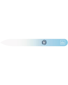 Glasfeile 9 cm / Köcher Blau
