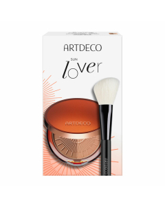 Bronzing Powder Set = Bronzing Compact Powder 10 g + Blusher Brush