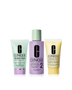 Mini Step Skin 2 Kits 3  = All About Clean Facial Soap 30 ml + Clarifying Lotion 2 Twice a Day Exf. 60 ml + Dram.Diff.Moisturizing Lotion 30 ml