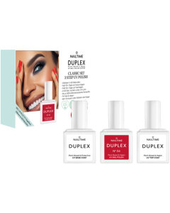 Duplex Classic Collection = UV Base Coat + UV Top Coat + Nail Polish 04