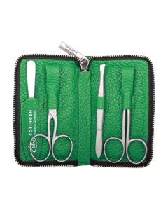 Inox Reißverschluß-Etui Grün