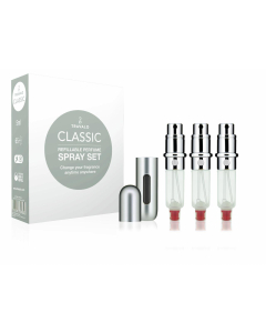 Classic Set = Easy Fill Perfume Sprayrisateur Rechargeable Hülle + 3 Patronen