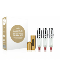 Classic Set = Easy Fill Perfume Spray Vaporisateur Rechargeable Hülle + 3 Patronen