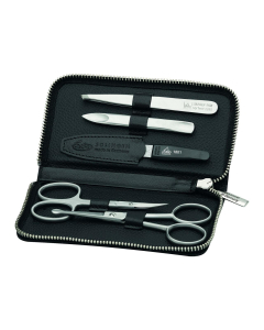 Reißverschluss-Etui Black Mamba, inox