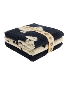 Seifenlappen We love Dogs Bundle schwarz/beige 30x30
