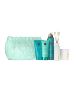 The Ritual of Karma Large Gift Set 2025=Scented Candle 140g ,Body Cream 150ml,Foaming Shower Gel, 200 ml,Hand Lotion 70 ml, Mini Fragrance Sticks 70ml