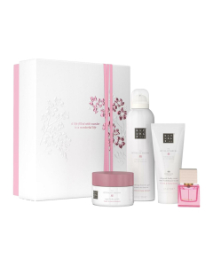 The Ritual of Sakura Medium Gift Set 2025=Body Cream 100ml, Body Scrub 125g, Foaming Shower Gel  200 ml, Travel - Rêve de Hanami 15ml