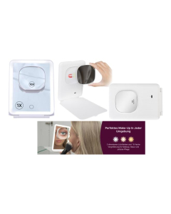 Reisespiegel LED 10-fach